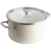 Каструля KitchenAid Steel Core 24 см 6 л мигдалевий крем (CC003269-001)