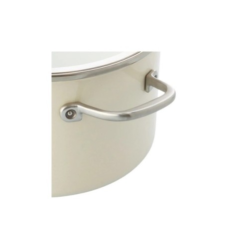 Каструля KitchenAid Steel Core 24 см 6 л мигдалевий крем (CC003269-001)