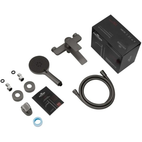 Душовий гарнітур Kroner Graz-GRP060 + змішувач Graz-GRP010 (CVS30153)
