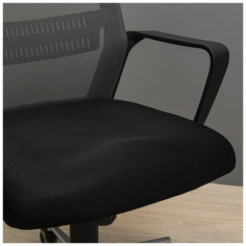 Офісне крісло Richman Фрайдей Хром М-1 (Tilt) Сітка чорна/сіра (R00000056032)