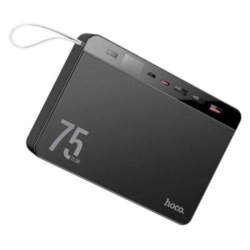 Батарея універсальна HOCO 75000 mAh Overlord PD/20W, QC/3.0/22.5W, Black (J94 / 714739)