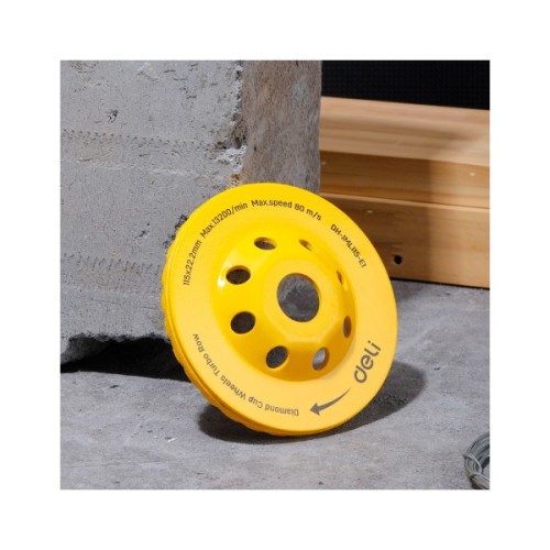 Чашка шліфувальна Deli алмазна 115 x 22,2 (20) мм (EDH-JML115-E1)