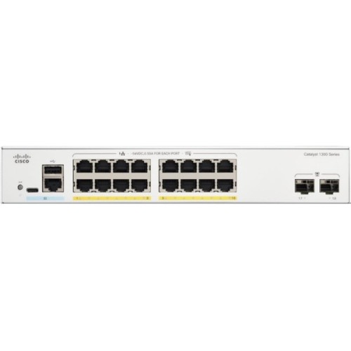 Комутатор мережевий Cisco C1300-16P-2G