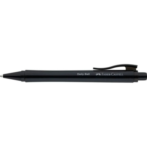 Ручка кулькова Faber-Castell Daily Ball XB Black, корпус чорнний, стрижень синій (1,0 мм) (32534)