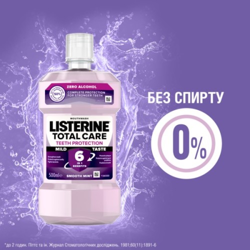 Ополіскувач для порожнини рота Listerine Total Care 500 мл (3574661287522/3574660721980)