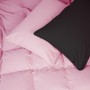 Постільна білизна MirSon 002-008 Black/Pink Фланель 2x143x210 Сімейний (2200009661877)