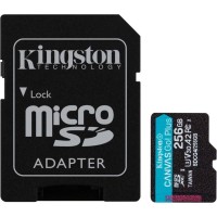 Карта пам'яті Kingston 256GB microSDXC сlass 10 UHS-I U3 V30 A2 Canvas Go Plus G4 (SDCG4/256GB)