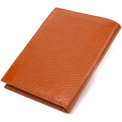 Гаманець Canpellini З натуральної шкіри Рудий (21754)