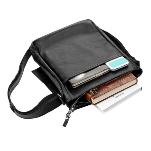 Сумка Shvigel Шкіряна Чорна (11079)