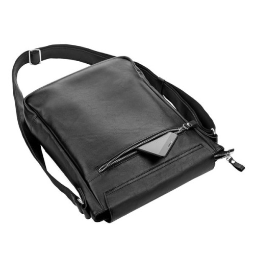 Сумка Shvigel Шкіряна Чорна (11079)