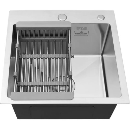 Мийка кухонна Kroner Gebьrstet-4545HM (CV033855)