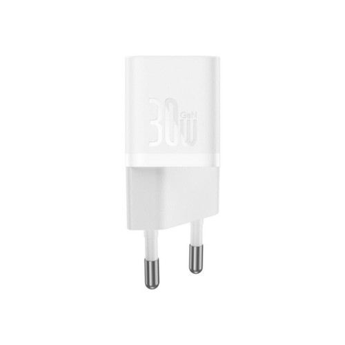 Зарядний пристрій Baseus GaN5 Fast Charger USB-C 30W + Cable 1.0m Type-C 100W white (P10110902213-00)
