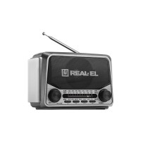 Портативний радіоприймач REAL-EL X-525 Grey (EL121800004)