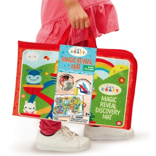 Набір для творчості Let's Craft "Магічні перетворення" Жваве містечко водна розмальовка-килимок (MRM001-E)