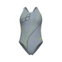 Купальник Arena Trail Swimsuit V Back 009022-520 Сірий 42 (3468337535973)