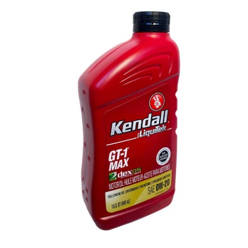 Моторна олива Kendall GT-1 MAX Premium Full-Synthetic 0w-20, 0,946л