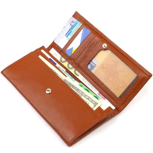 Гаманець Canpellini З натуральної шкіри Коричневий (21829)