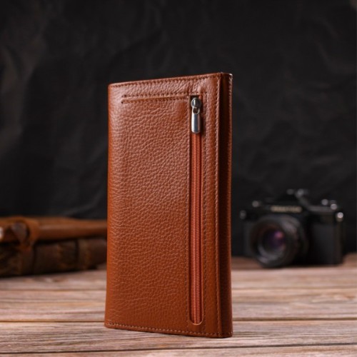 Гаманець Canpellini З натуральної шкіри Коричневий (21829)