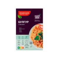 Крупа Жменька Пряний булгур з овочами в пакетиках для варки 4х50 г (4820152182487)