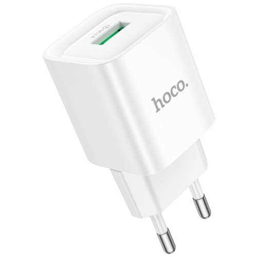 Зарядний пристрій HOCO C145A Charm USB QC3.0 White (6942007630214)