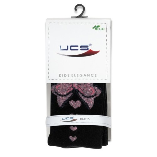 Колготки дитячі UCS Socks з бантом (M0C0301-2192-5G-black)