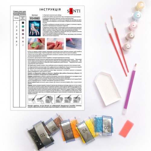 Картина по номерам Santi Wednesday Thing is the best friend 30х40 см, алмазна мозаїка (954980)