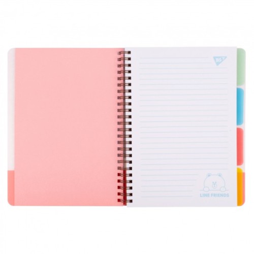 Зошит Yes А5 Line Friends пластикова обкладинка 80 аркушів, лінія (765737)