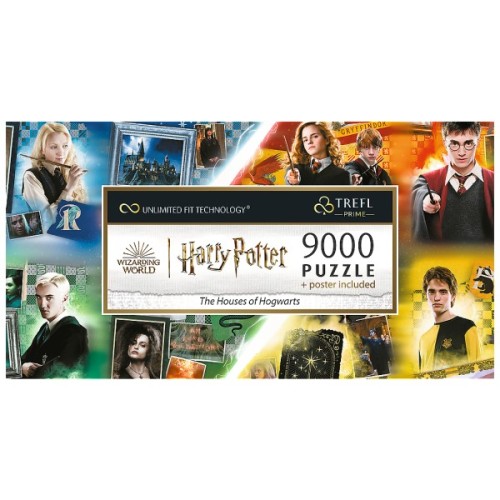 Пазл Trefl UFT Harry Potter Будинки Хогвартса 9000 елементів (5900511810233)