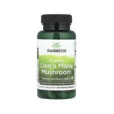 Вітамінно-мінеральний комплекс Swanson Їжачок гребінчастий, Organic Lion's Mane Mushroom, 60 веганських капсу (SWV11945) Вітамінно-мінеральний комплекс Swanson Їжачок гребінчастий, Organic Lion's Mane Mushroom, 60 веганських капсу (SWV11945)