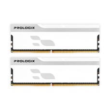 Модуль пам'яті для комп'ютера DDR5 32GB (2x16GB) 6000 MHz Onyx White Prologix (PRO32GB6000YW5K)