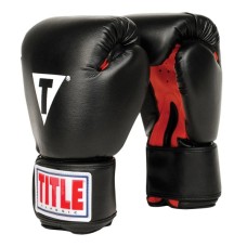 Боксерські рукавички Title Classic Boxing Gloves Black/Red Regular (CABG REG BK/RD)
