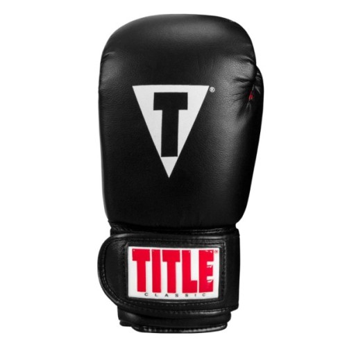 Боксерські рукавички Title Classic Boxing Gloves Black/Red Regular (CABG REG BK/RD)