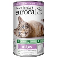 Консерви для котів EuroCat шматочки в желе з печінкою 415 г (5999886848118)
