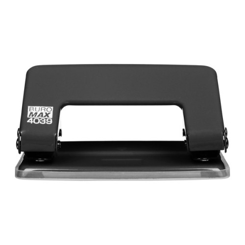 Діркопробивач Buromax металевий JOBMAX, до 10 аркушів, 100 х 55 х 50 мм, чорний (BM.4039-01)