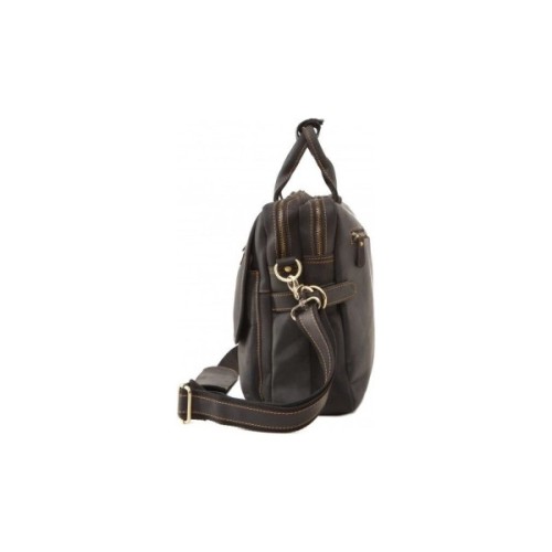 Сумка Vintage З вінтажної шкіри Коричнева (14571)