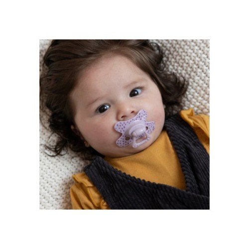Пустушка Difrax Natural, 6+ міс (127 Lilac_dots)
