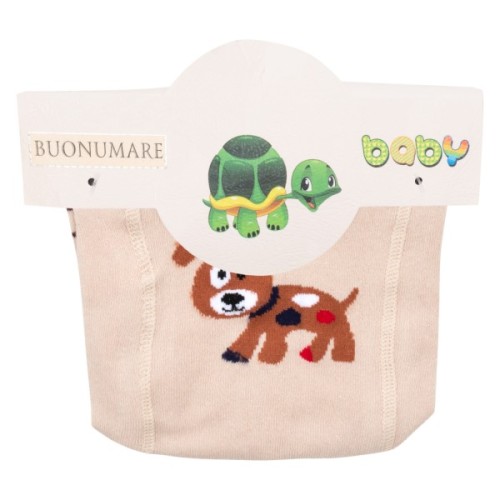 Колготки дитячі BNM із собачкою (M0C0301-1340-68B-beige)