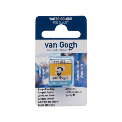 Акварельні фарби Royal Talens Van Gogh (270), AZO Жовтий темний, кювета (8712079419097)