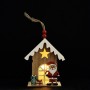 Прикраса декоративна YES! Fun Будиночок із Сантою 11 см дерево LED (975073)