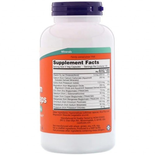 Мінерали Now Foods Мультимінерали повного спектру, Full Spectrum Minerals, 240 (NOW-01545)