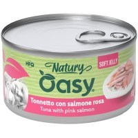 Консерви для котів OASY Wet Natury з тунцем та лососем 85 г (8054329512951)