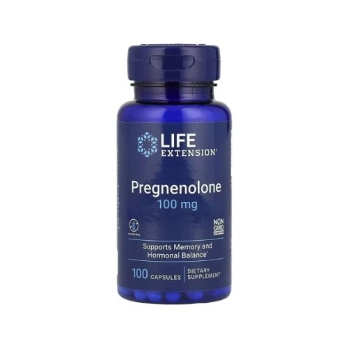 Вітамінно-мінеральний комплекс Life Extension Прегненолон, 100 мг, Pregnenolone, 100 капсул (LEX-70010)