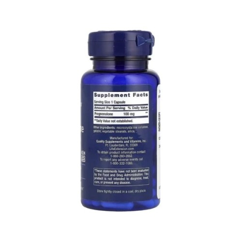 Вітамінно-мінеральний комплекс Life Extension Прегненолон, 100 мг, Pregnenolone, 100 капсул (LEX-70010)