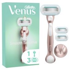 Бритва Gillette Venus Extra Smooth Sensitive RoseGold з 3 змінними картриджами (7702018609994)