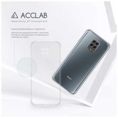 Чохол до мобільного телефона ACCLAB ShockProof Xiaomi Redmi Note 9S Transparent (1283126554216)