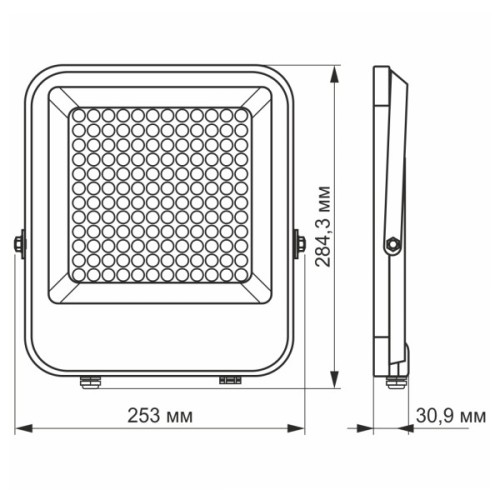 Прожектор Videx LED PREMIUM VIDEX F2 100W 5000K (VL-F2-1005G)