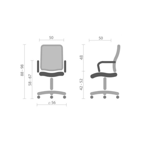 Офісне крісло Special4You Leo black (E7184)