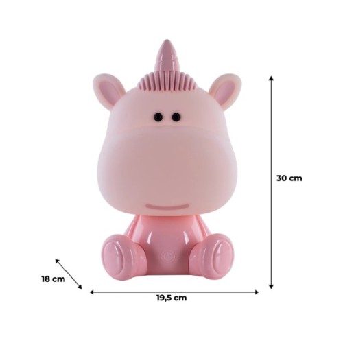 Нічник Kite Світильник LED з акумулятором Unicorn, рожевий (K24-491-1-2)