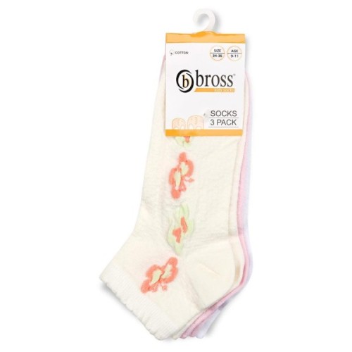 Шкарпетки дитячі Bross з метеликами (14457-5-7G-mix)