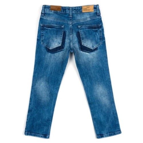 Штани дитячі Breeze джинсові з потертостями (OZ-18606-134B-blue)